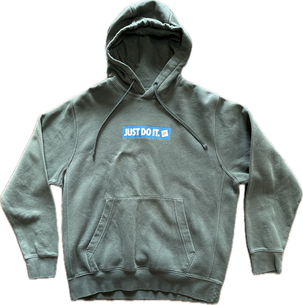 Green Nike just do it hoodie