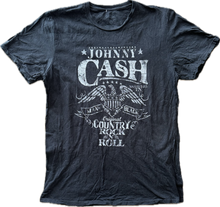Load image into Gallery viewer, Johnny Cash man in black tee