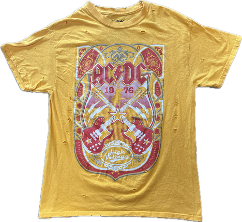 Distressed AC DC Australia tour tee