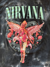 Load image into Gallery viewer, Nirvana black tie-dye tee￼