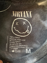 Load image into Gallery viewer, Nirvana black tie-dye tee￼