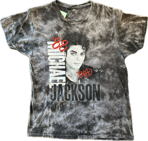 Tie-dye Michael Jackson 88 tour tee ￼