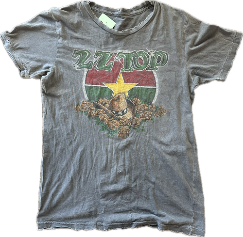 Gray ZZ Top tee ￼
