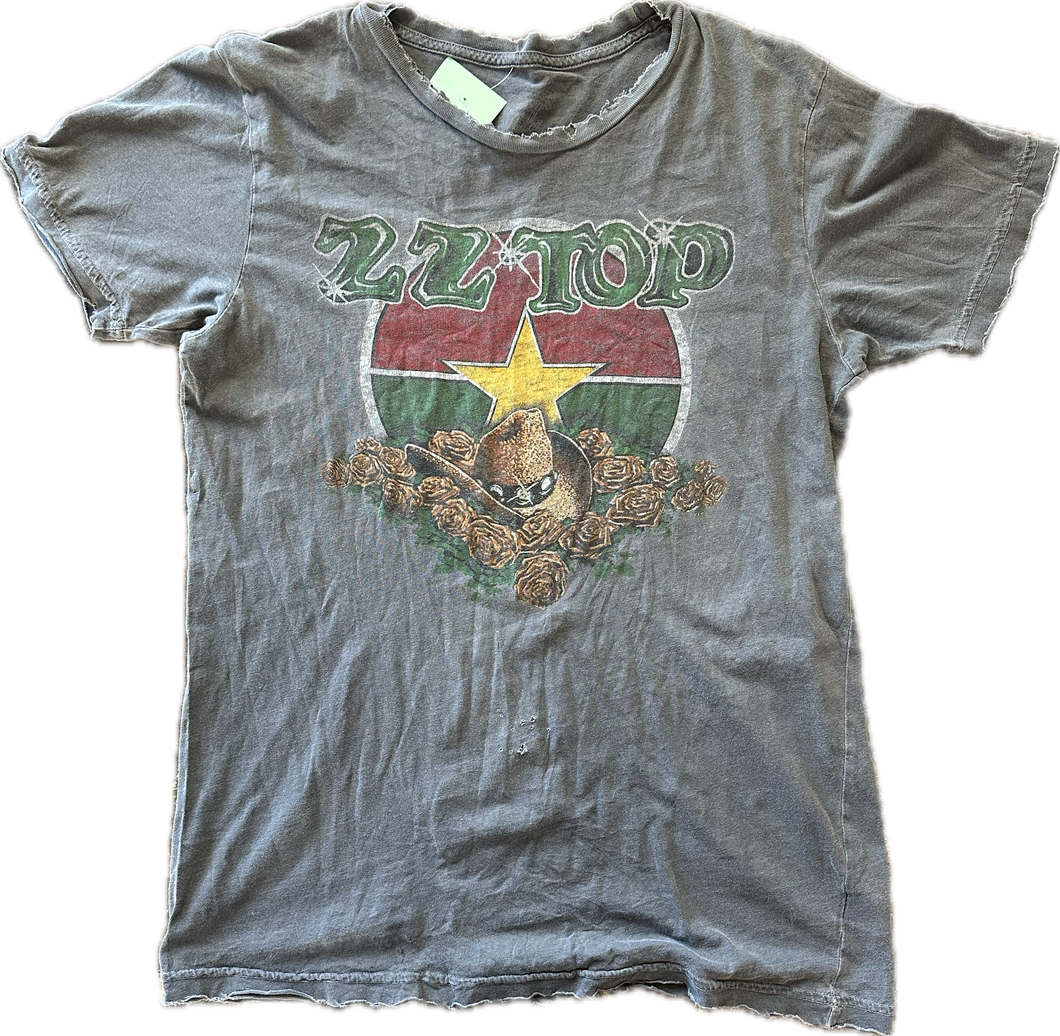 Gray ZZ Top tee ￼