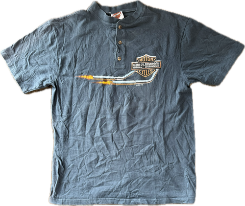 Harley Davidson South Dakota button Tee￼